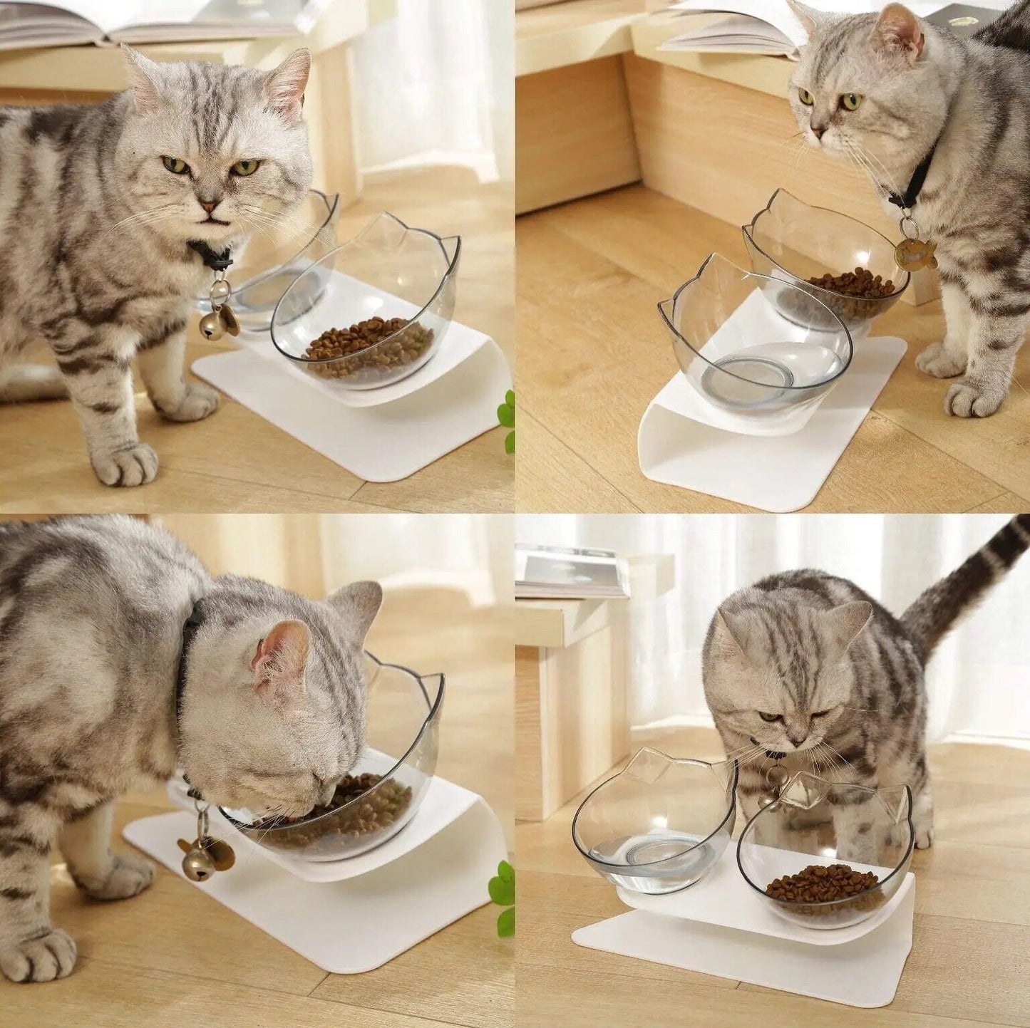 Double Cat Bowl with Stand | Premium Comfort Home & Lifestyle Product UK