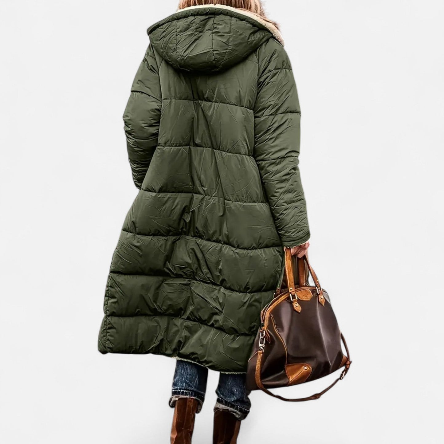 Premium Women's Long Padded Coat – Essential Fleece Winter Jacket for Smart Elegance and Warmth | Premium Comfort Home & Lifestyle Product UK