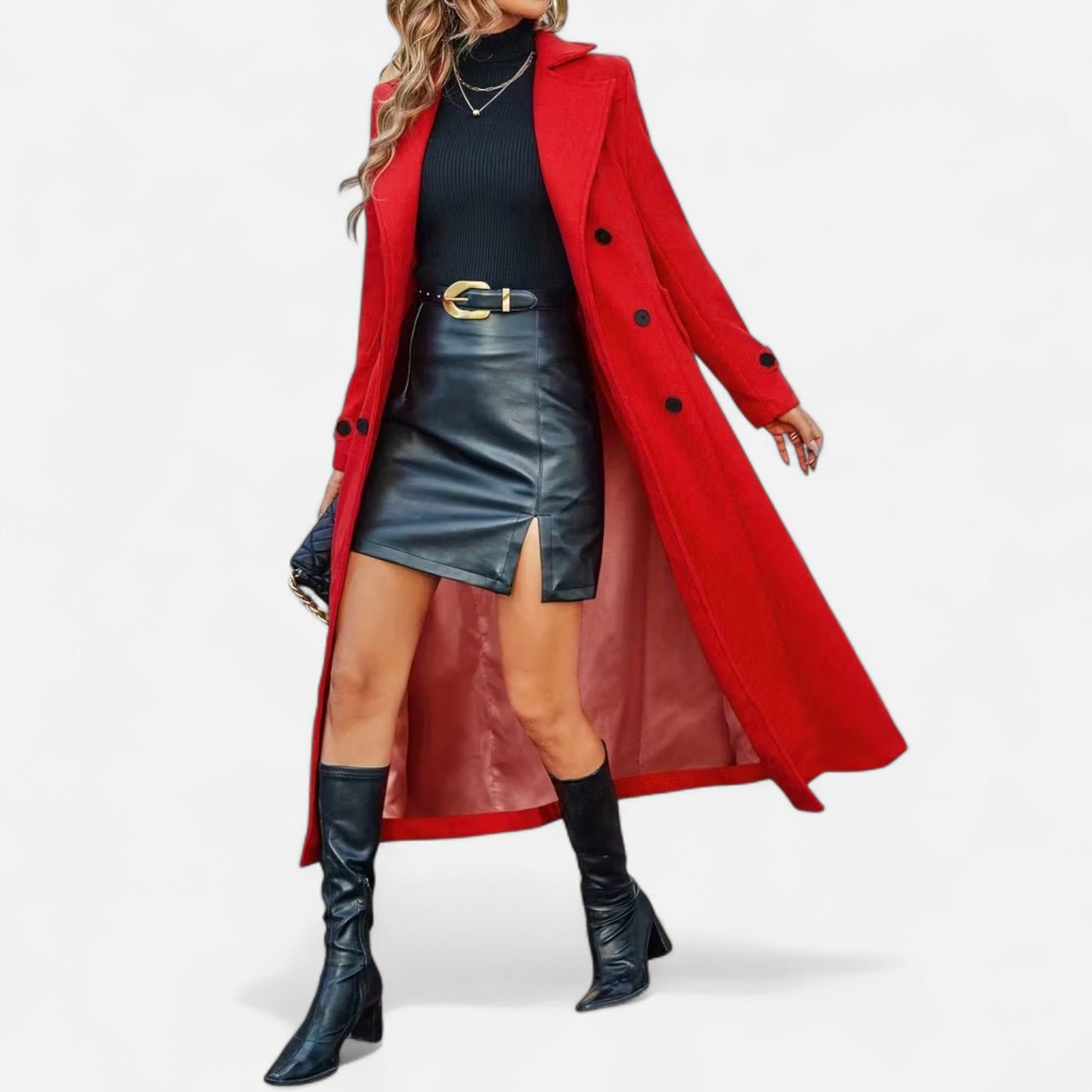 Premium Women's Long Coat – Elegant Smart Outerwear for All Seasons – Best Stylish Coat for Work and Casual Wear | Premium Comfort Home & Lifestyle Product UK