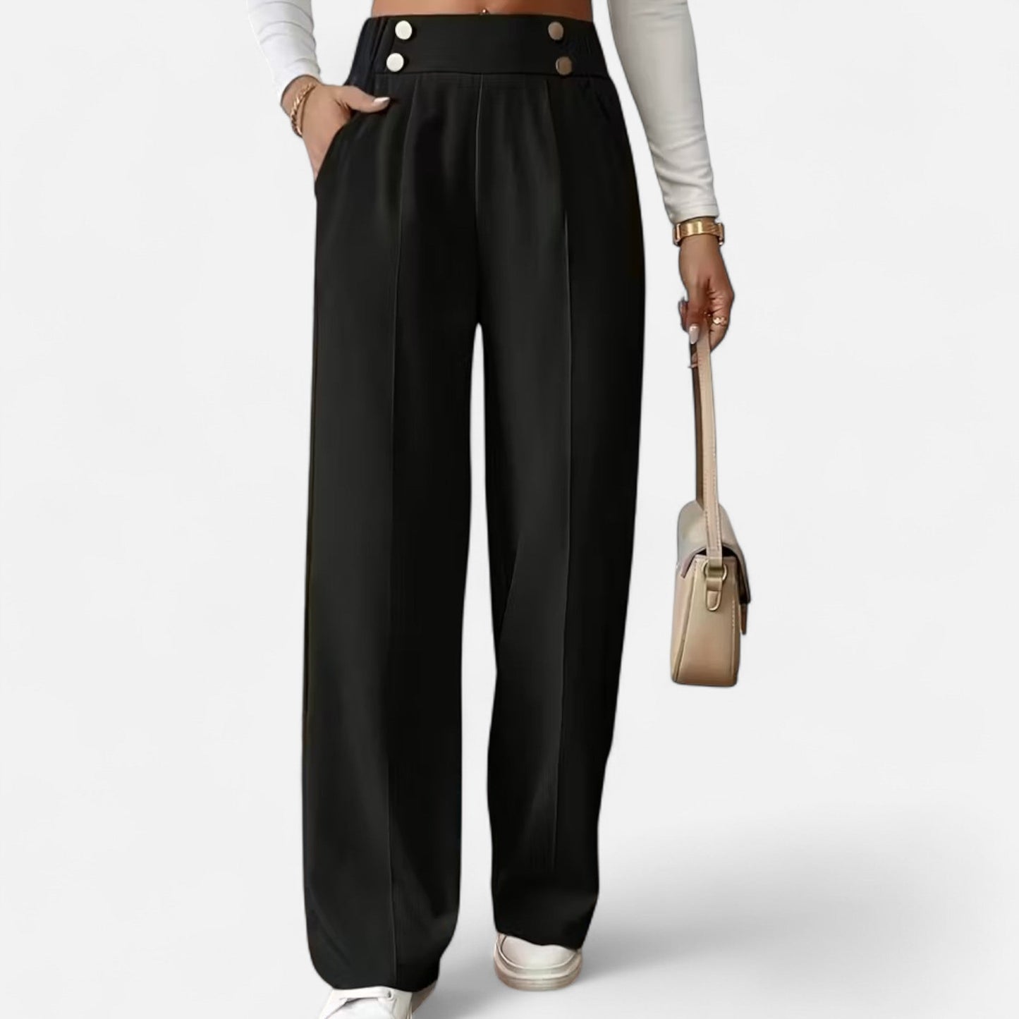 Premium French-Inspired Straight-Leg Office Pants | Smart & Professional Work Trousers for Women | Essential Business Attire | Premium Comfort Home & Lifestyle Product UK