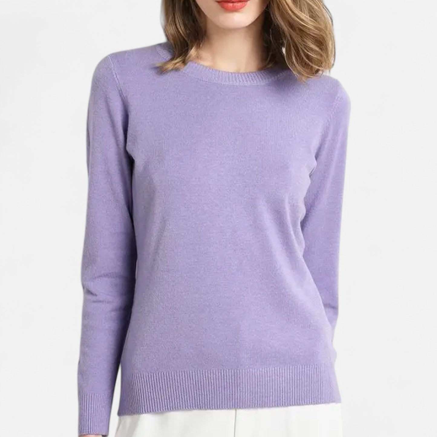 Premium Women's Merino Wool Sweater – Essential Timeless O-Neck for Smart Casual Style and Comfort | Premium Comfort Home & Lifestyle Product UK
