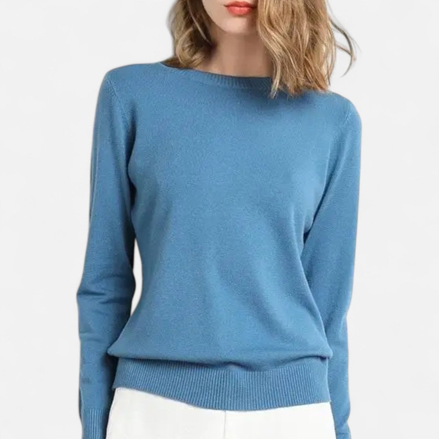 Premium Women's Merino Wool Sweater – Essential Timeless O-Neck for Smart Casual Style and Comfort | Premium Comfort Home & Lifestyle Product UK