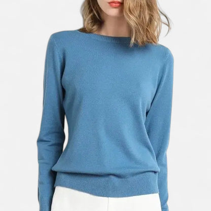 Premium Women's Merino Wool Sweater – Essential Timeless O-Neck for Smart Casual Style and Comfort | Premium Comfort Home & Lifestyle Product UK