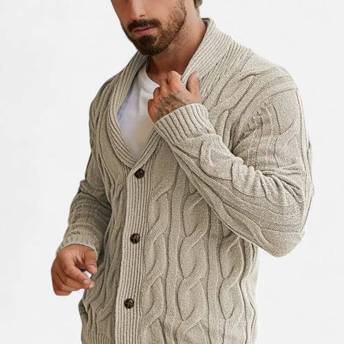 Premium Men's Geometric Knit Cardigan Sweater - Smart, Stylish, and Essential for Every Wardrobe | Premium Comfort Home & Lifestyle Product UK