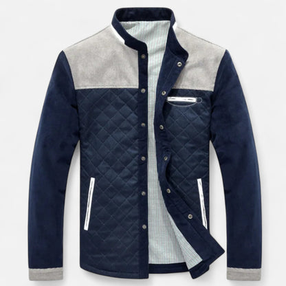 Premium Men's Slim Fit Casual Jacket – Stylish Patchwork Design for Smart Everyday Wear | Premium Comfort Home & Lifestyle Product UK