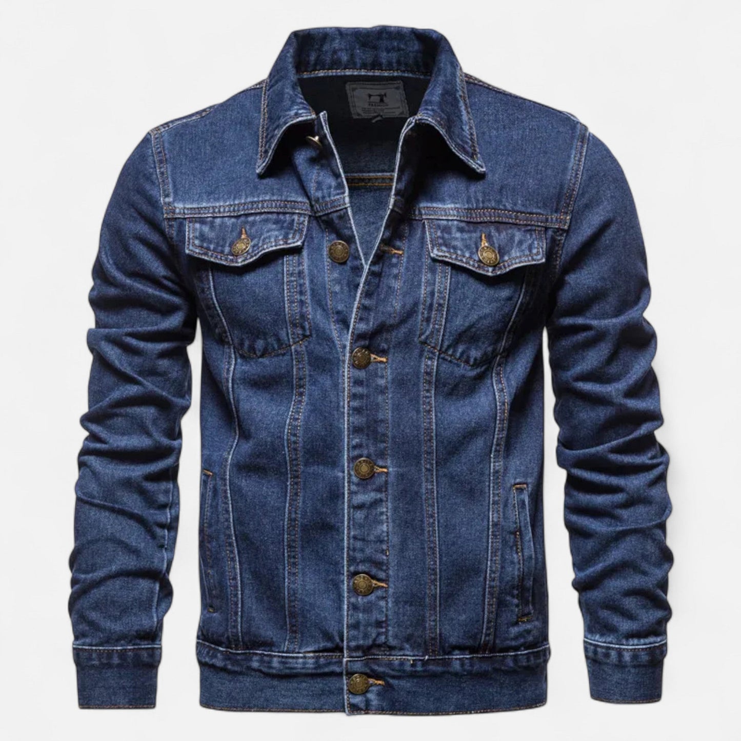 Premium Men's Vintage Denim Jacket – Essential Autumn Cotton Style for Smart Casual Looks | Premium Comfort Home & Lifestyle Product UK