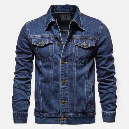 Premium Men's Vintage Denim Jacket – Essential Autumn Cotton Style for Smart Casual Looks | Premium Comfort Home & Lifestyle Product UK