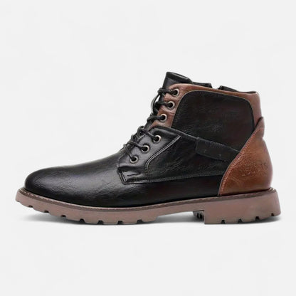 Premium Men's Vintage Leather Lace-Up Boots | Smart Casual Footwear for Stylish Comfort and Durability | Premium Comfort Home & Lifestyle Product UK