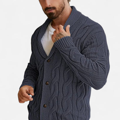 Premium Men's Geometric Knit Cardigan Sweater - Smart, Stylish, and Essential for Every Wardrobe | Premium Comfort Home & Lifestyle Product UK