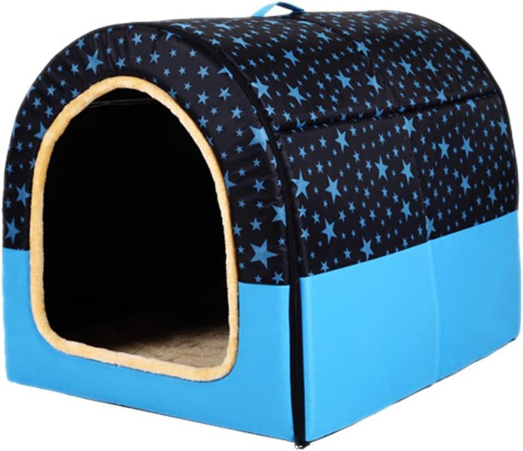 Premium Extra Large Dog Bed Tent - 2 in 1 Cozy Igloo for Dogs & Cats, Washable, Soft, Warm, Essential for Winter Comfort (60x48x45cm) | Premium Comfort Home & Lifestyle Product UK