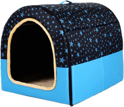 Premium Extra Large Dog Bed Tent - 2 in 1 Cozy Igloo for Dogs & Cats, Washable, Soft, Warm, Essential for Winter Comfort (60x48x45cm) | Premium Comfort Home & Lifestyle Product UK