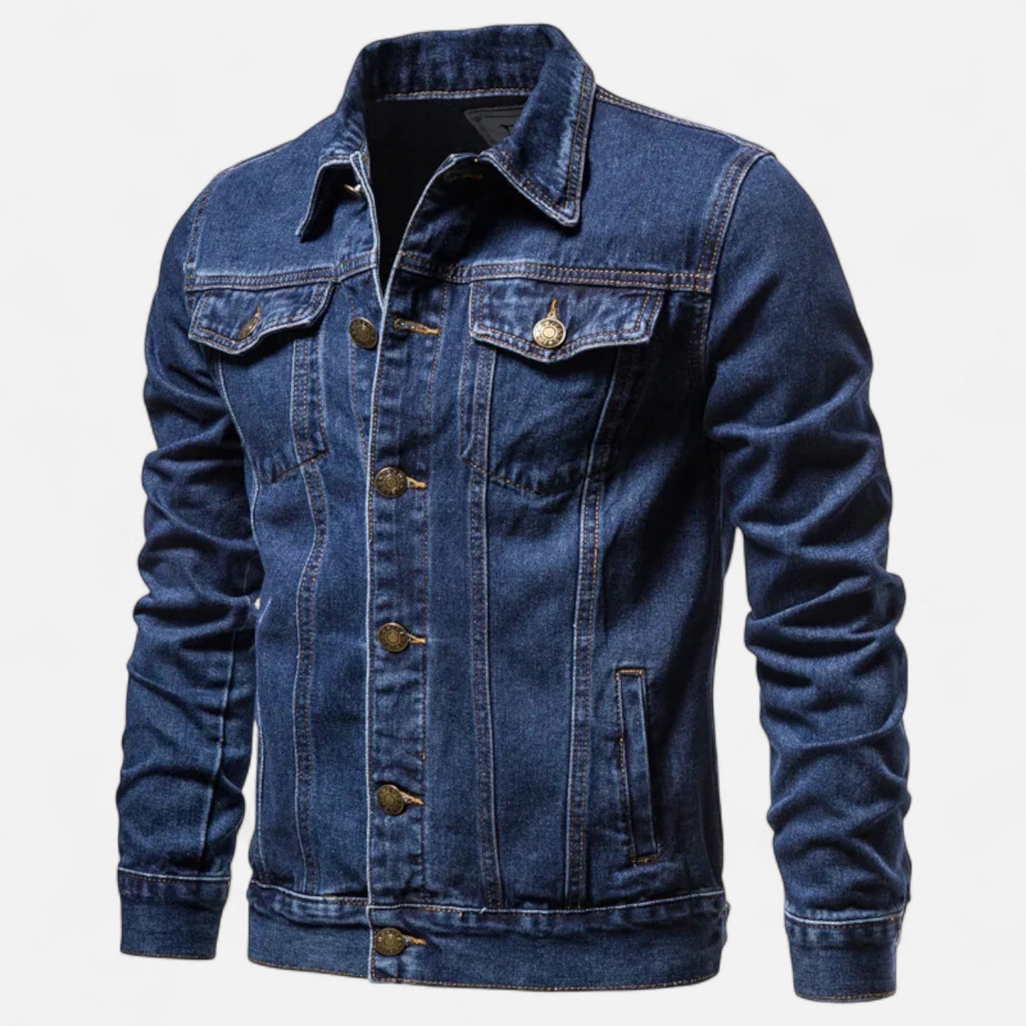 Premium Men's Vintage Denim Jacket – Essential Autumn Cotton Style for Smart Casual Looks | Premium Comfort Home & Lifestyle Product UK