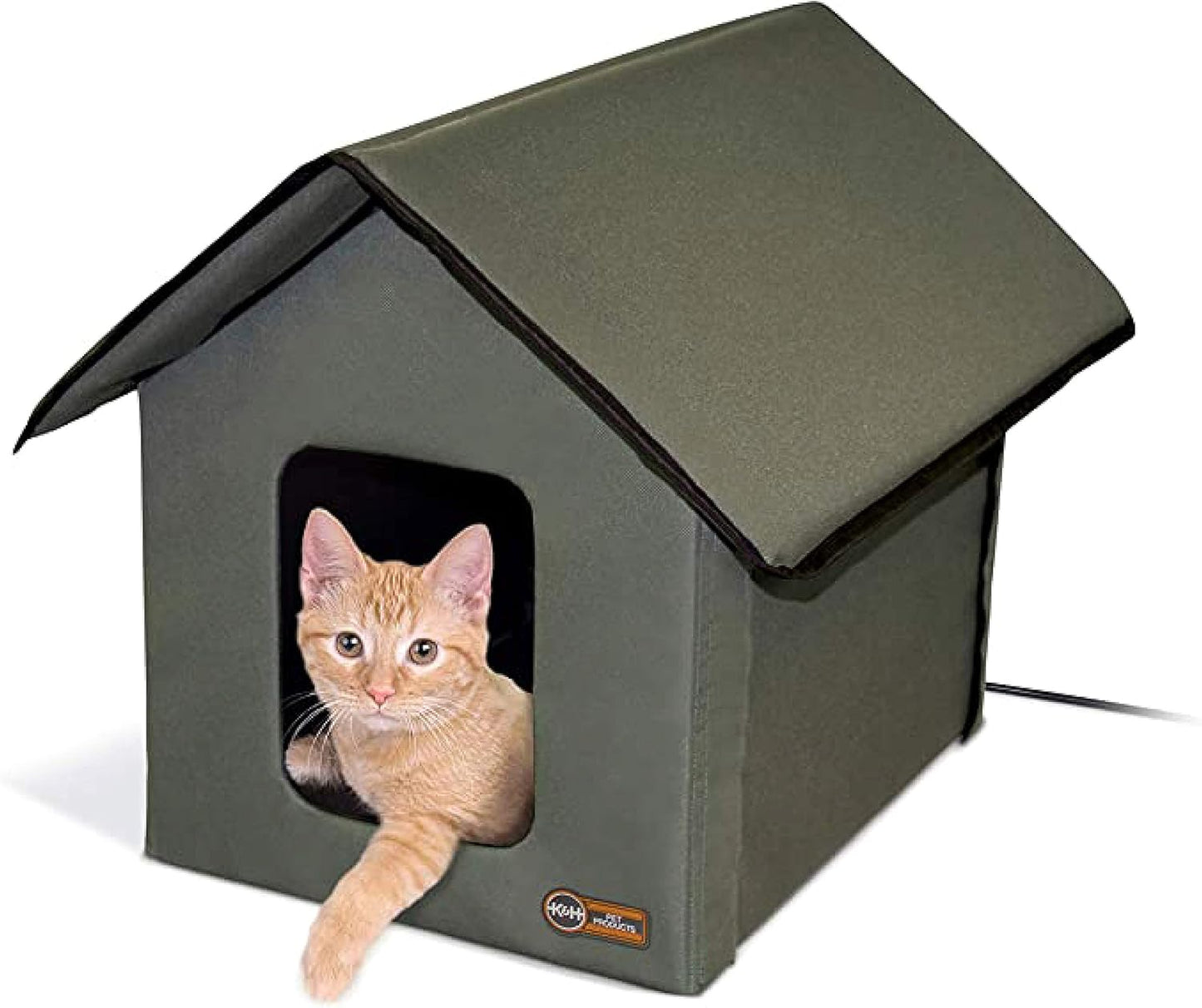 Heated Cat Bed – Weatherproof Outdoor Cat Shelter & Cave Bed Cat House with Insulated Heated Pad | Premium Comfort Home & Lifestyle Product UK