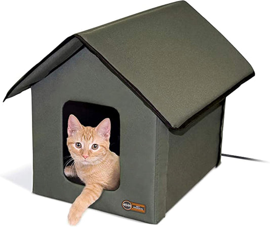 Heated Cat Bed – Weatherproof Outdoor Cat Shelter & Cave Bed Cat House with Insulated Heated Pad | Premium Comfort Home & Lifestyle Product UK