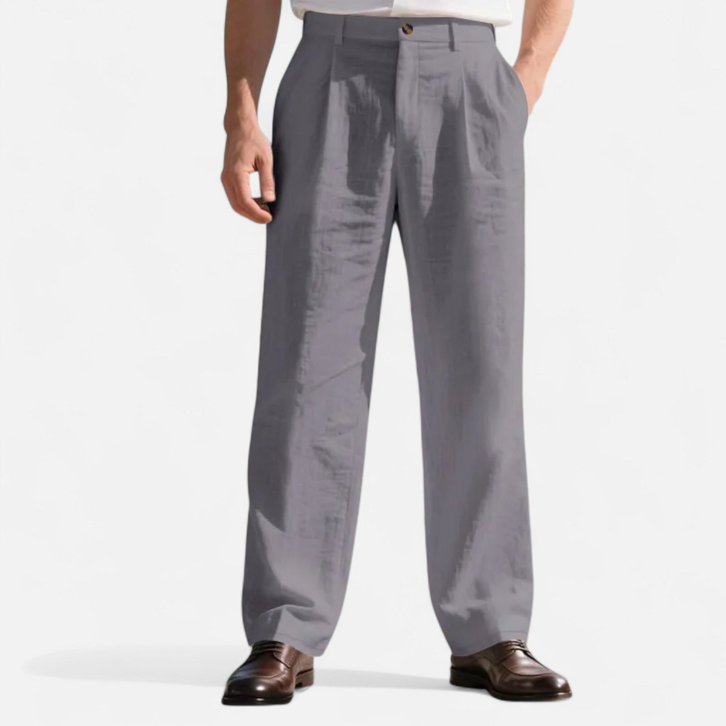 Premium Men's Linen Trousers – Smart Straight-Leg Business Pants for Professional Style and Comfort | Premium Comfort Home & Lifestyle Product UK