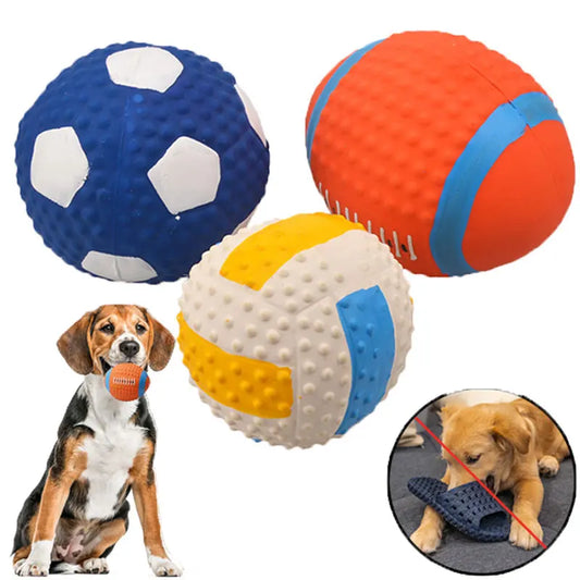 Durable Squeaky Dog Toy Ball | Premium Comfort Home & Lifestyle Product UK