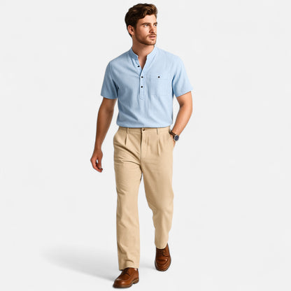 Premium Men's Linen Trousers – Smart Straight-Leg Business Pants for Professional Style and Comfort | Premium Comfort Home & Lifestyle Product UK