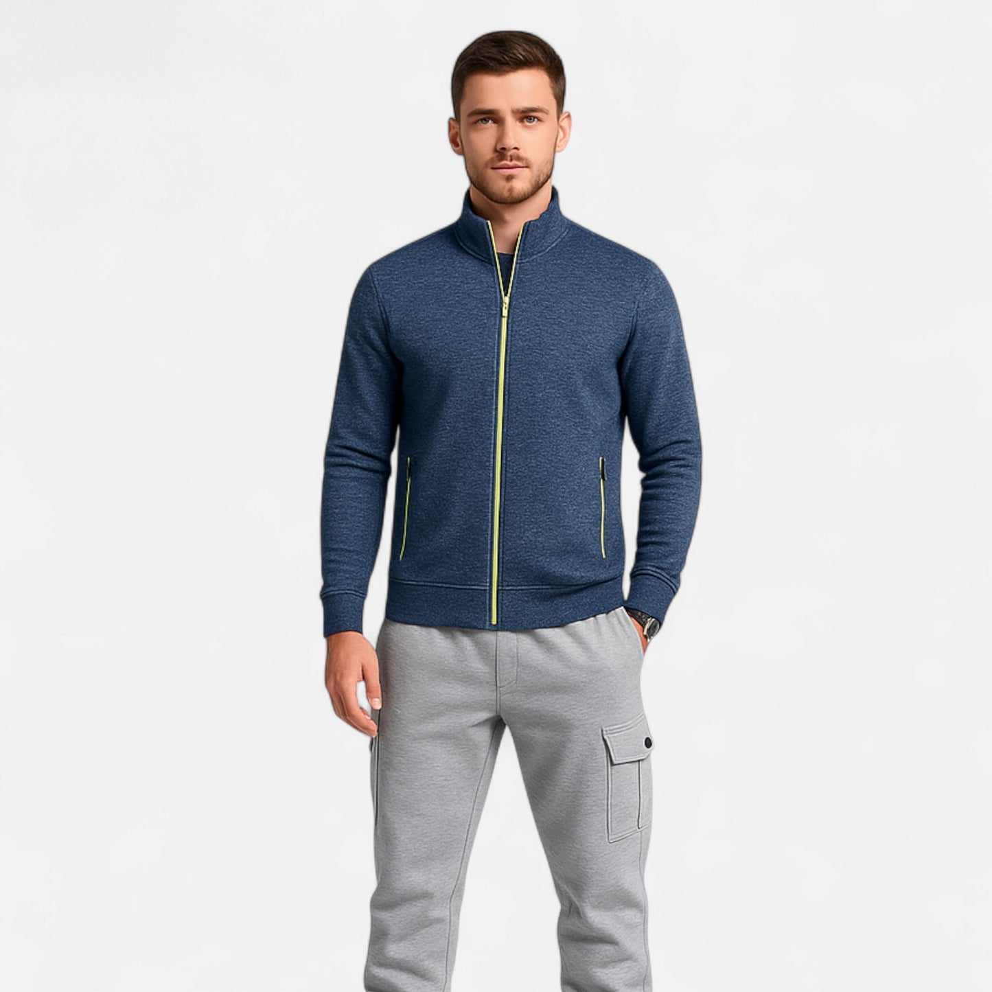 Men’s Premium Zip Cardigan – Smart Classic Knit for Autumn & Winter, Essential Layering Piece for Stylish Comfort | Premium Comfort Home & Lifestyle Product UK