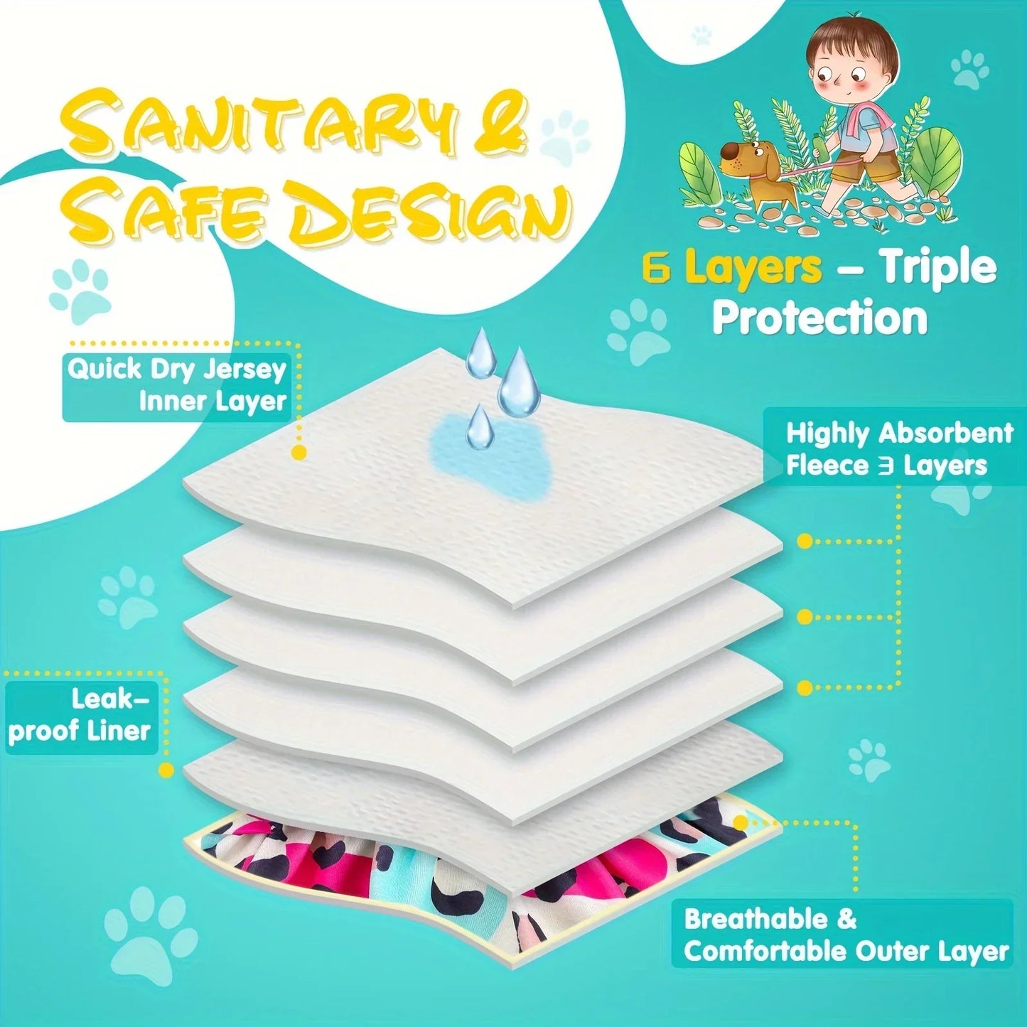 ChicPet Adjustable Doggy Diapers | Premium Comfort Home & Lifestyle Product UK