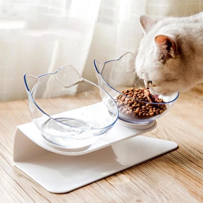 Double Cat Bowl with Stand | Premium Comfort Home & Lifestyle Product UK