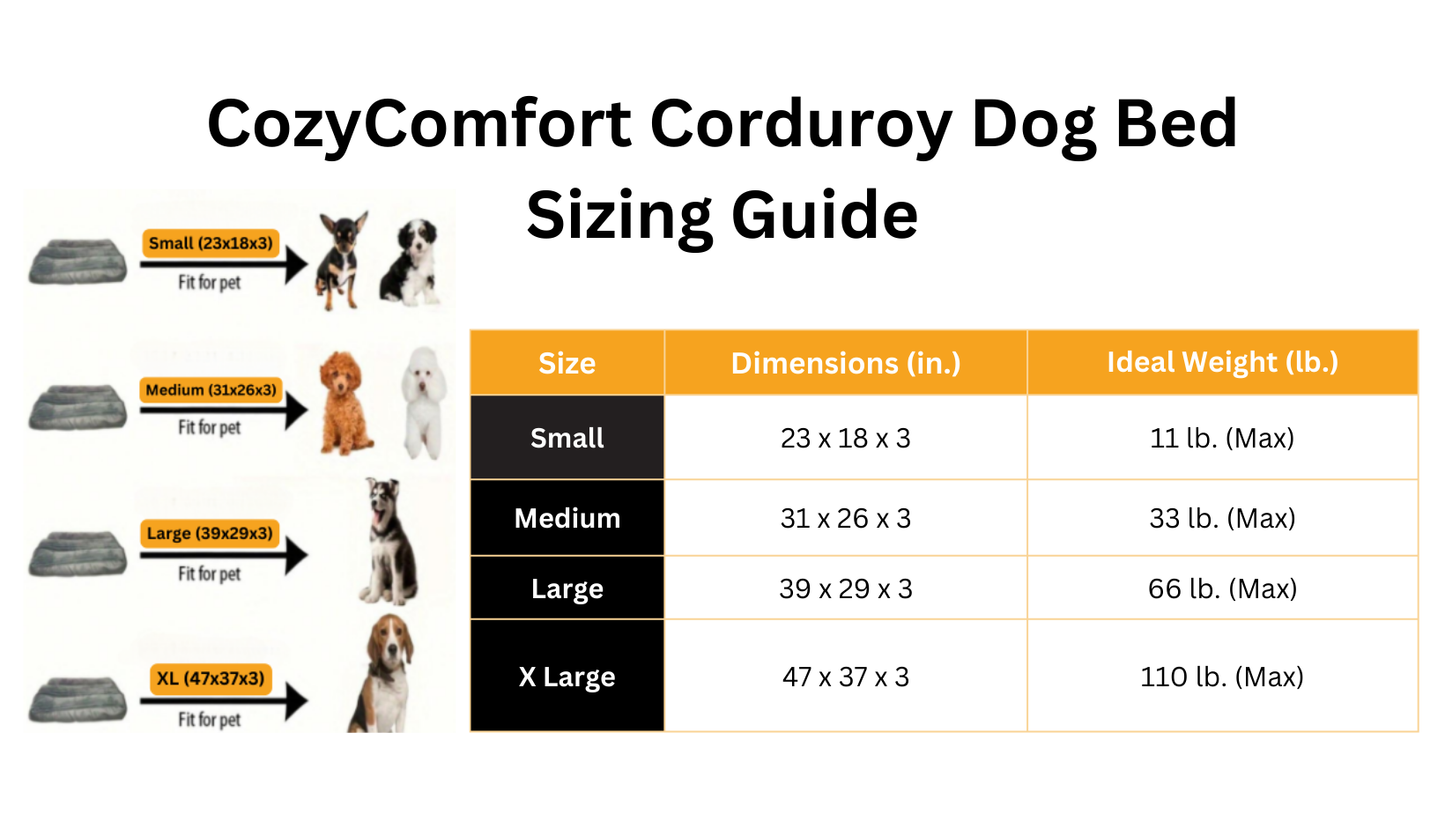 CozyComfort Corduroy Dog Bed | Premium Comfort Home & Lifestyle Product UK