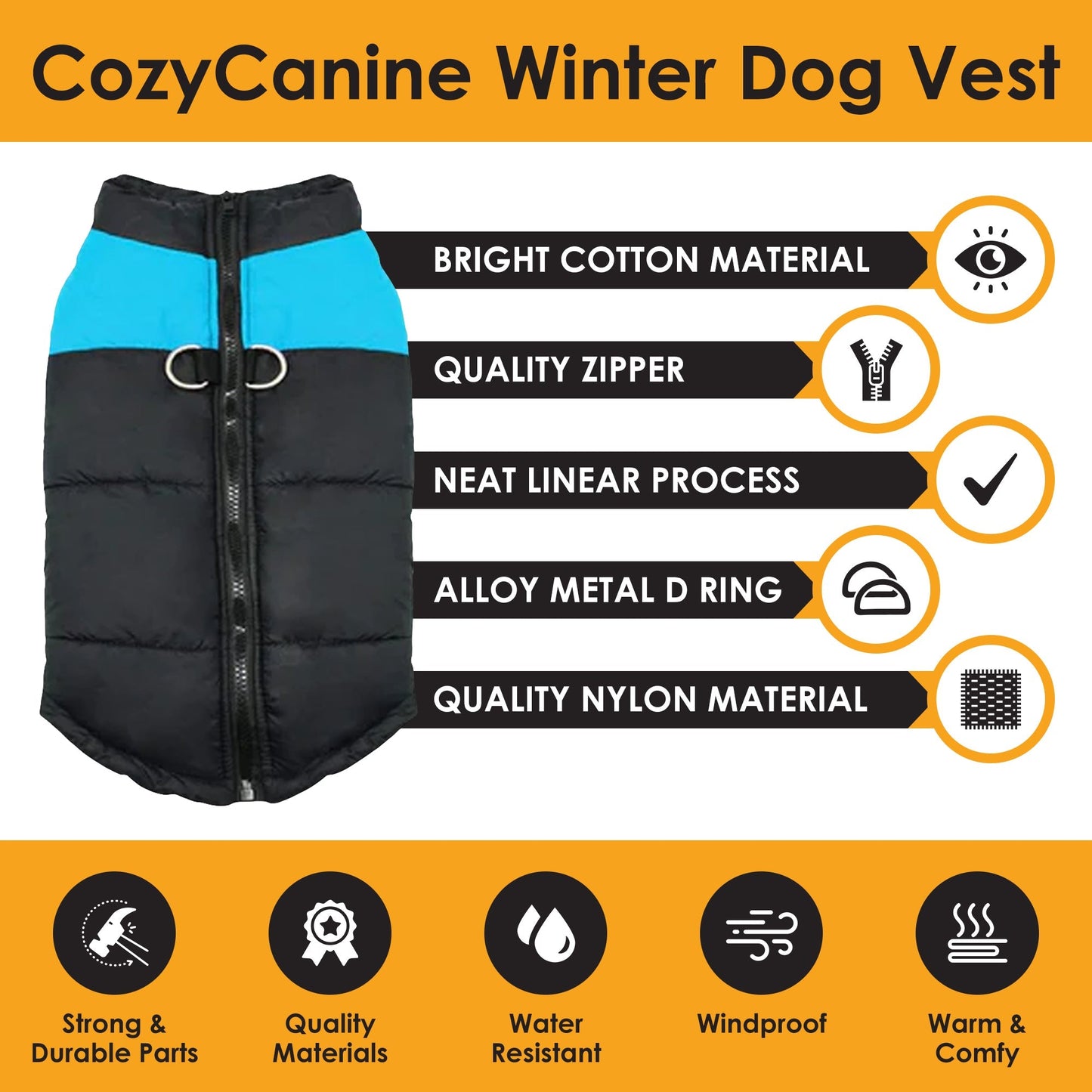 CozyCanine Winter Dog Vest | Premium Comfort Home & Lifestyle Product UK