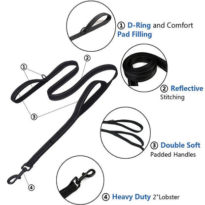 Heavy Duty Double Handle Dog Leash | Premium Comfort Home & Lifestyle Product UK