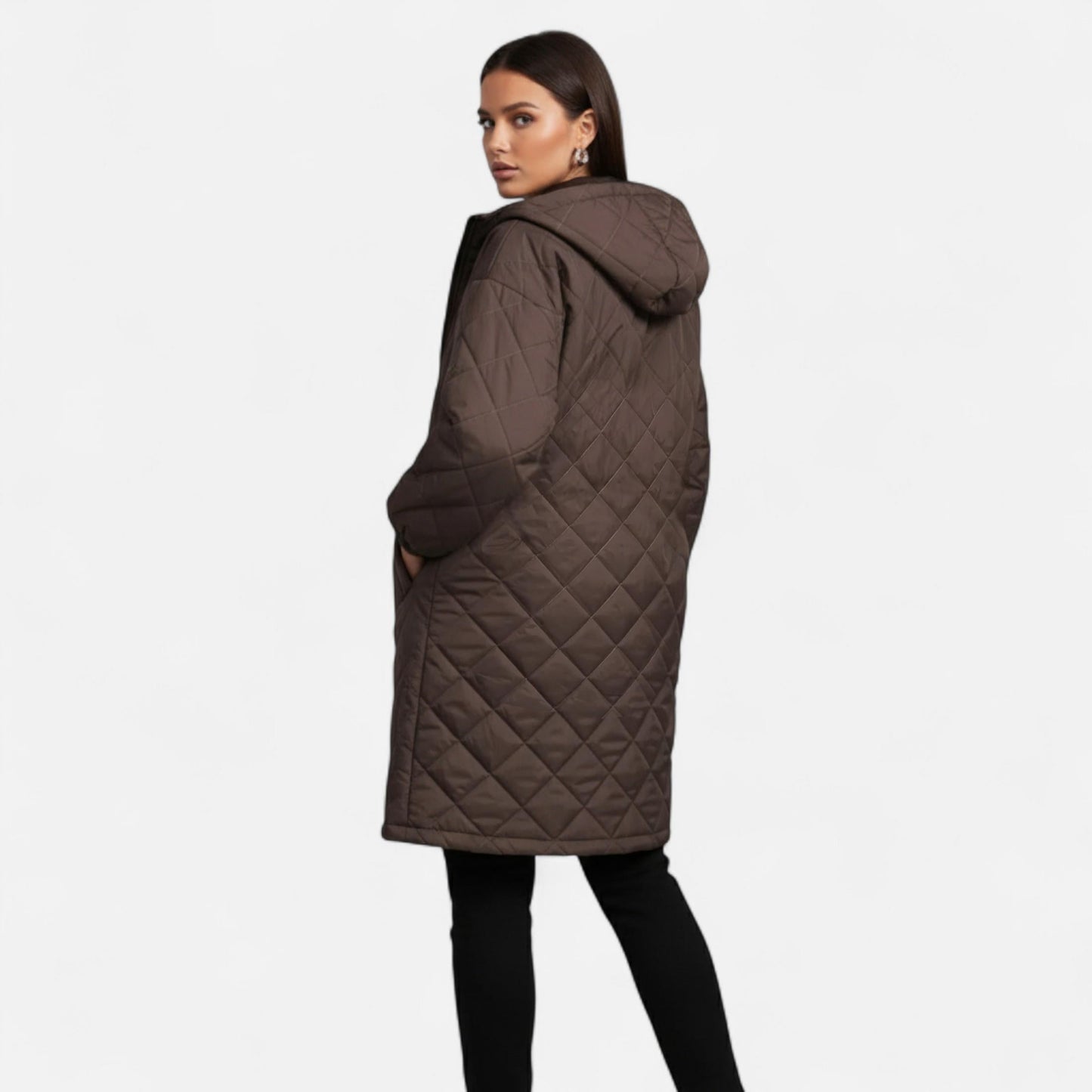 Premium Women's Quilted Hooded Jacket – Smart Autumn Winter Coat for Elegance and Warmth | Premium Comfort Home & Lifestyle Product UK