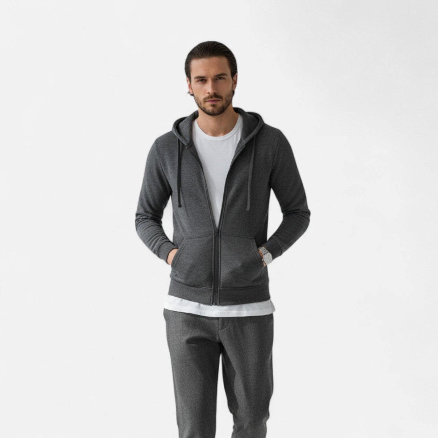 Men’s Premium Slim Fit Hooded Jacket – Smart Autumn Essential for Stylish Casual Wear | Premium Comfort Home & Lifestyle Product UK