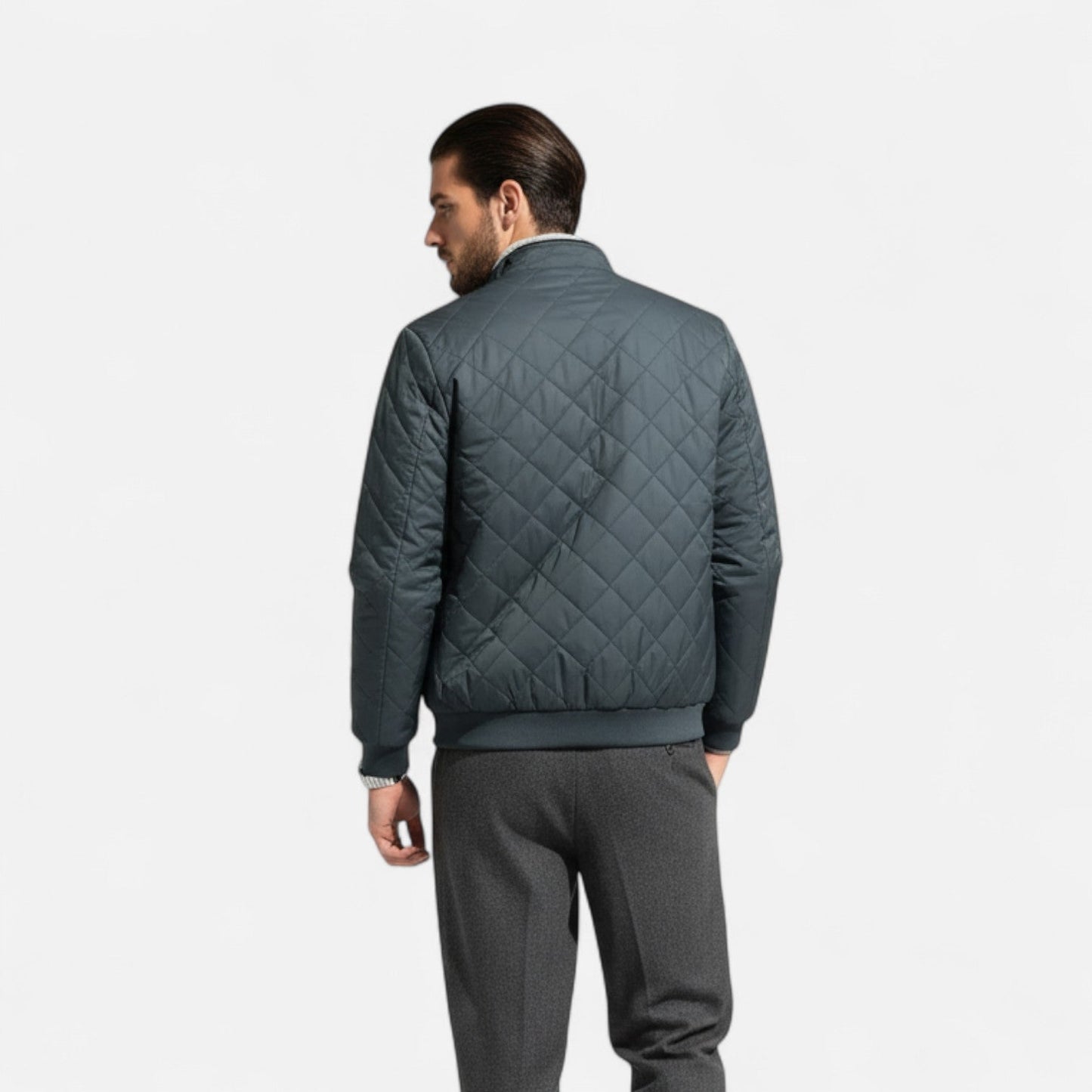 Men's Premium Quilted Jacket - Smart Fleece-Lined Coat for Ultimate Comfort and Style | Premium Comfort Home & Lifestyle Product UK