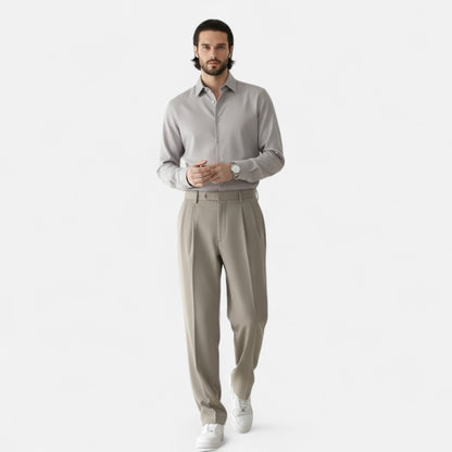 Premium Men's Wide-Leg Trousers – Smart Autumn Draped Elegance for Professional Style and Comfort | Premium Comfort Home & Lifestyle Product UK