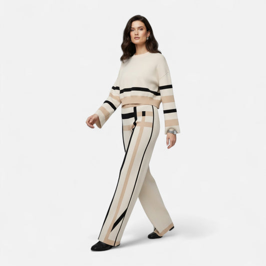 Premium Women's Plaid Sweater Set – Smart Heritage Lounge Wear for Stylish Comfort and Elegance | Premium Comfort Home & Lifestyle Product UK