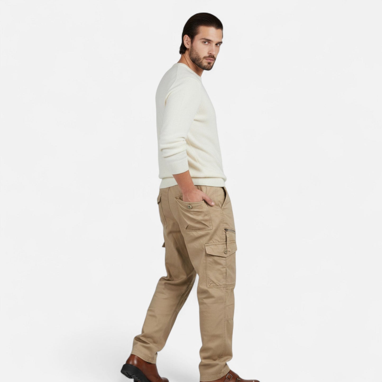 Premium Men's Cargo Trousers – Smart Autumn Military Style Cotton Pants for Outdoor and Casual Wear | Premium Comfort Home & Lifestyle Product UK