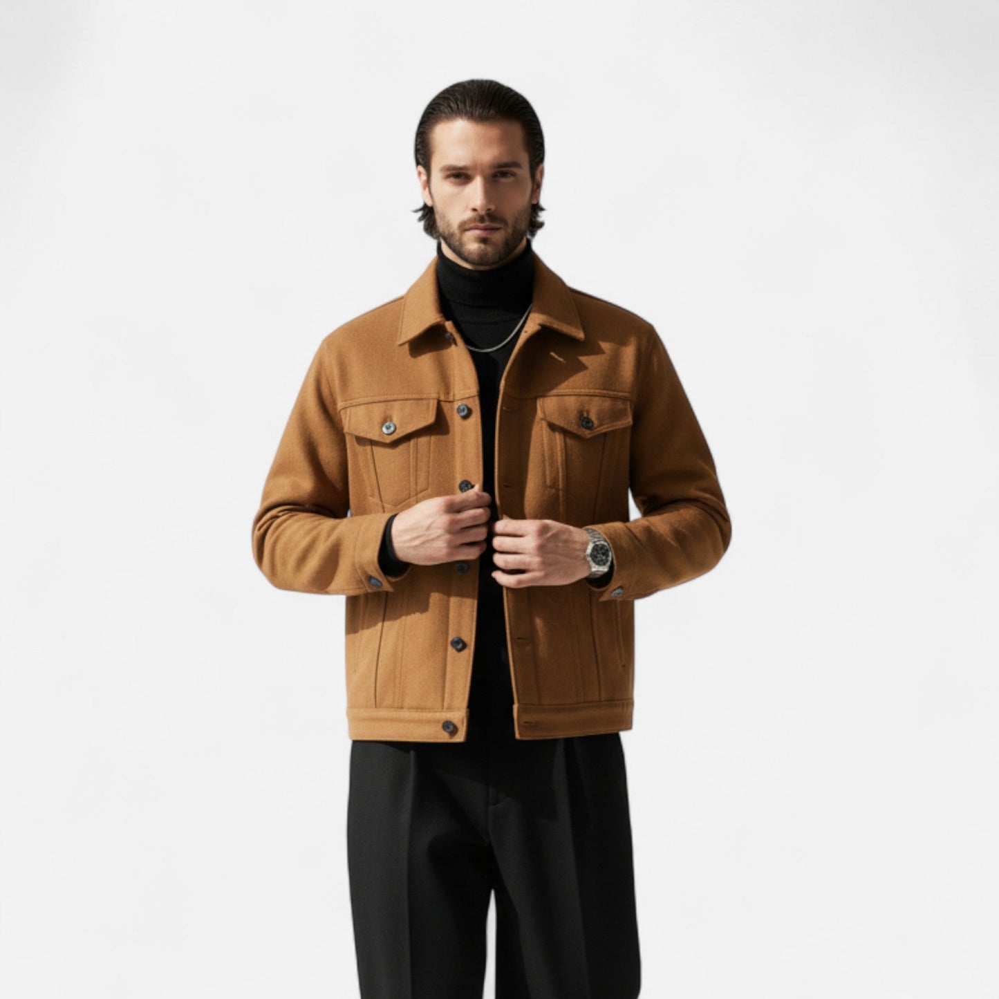 Men’s Premium Casual Lapel Jacket – Smart Spring Autumn Wear for Stylish Outfits and Everyday Elegance | Premium Comfort Home & Lifestyle Product UK