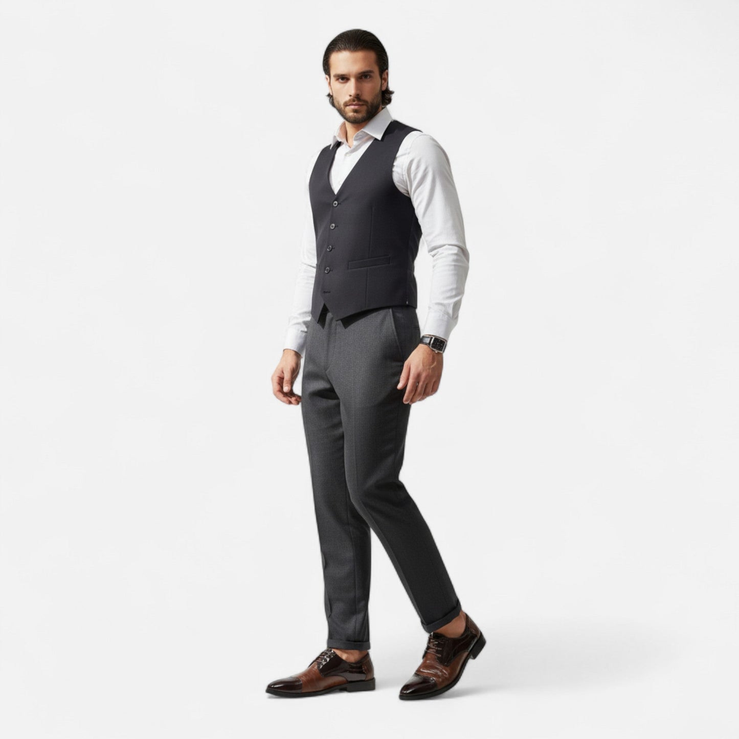 Premium Men's Glossy Dress Shoes – Smart Pointed Toe Formal Footwear for Professional British Elegance | Premium Comfort Home & Lifestyle Product UK