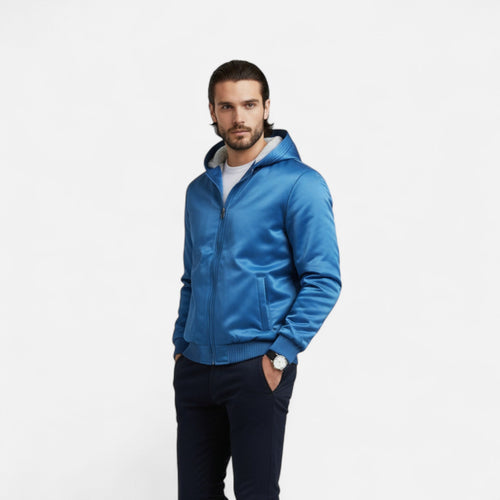 Premium Men's Fleece-Lined Hooded Winter Jacket - Smart, Stylish, and Essential Outerwear for Cold Weather | Premium Comfort Home & Lifestyle Product UK
