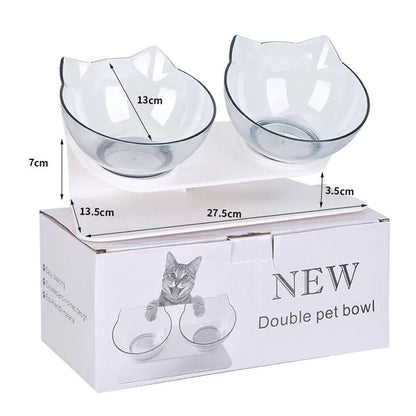 Double Cat Bowl with Stand | Premium Comfort Home & Lifestyle Product UK
