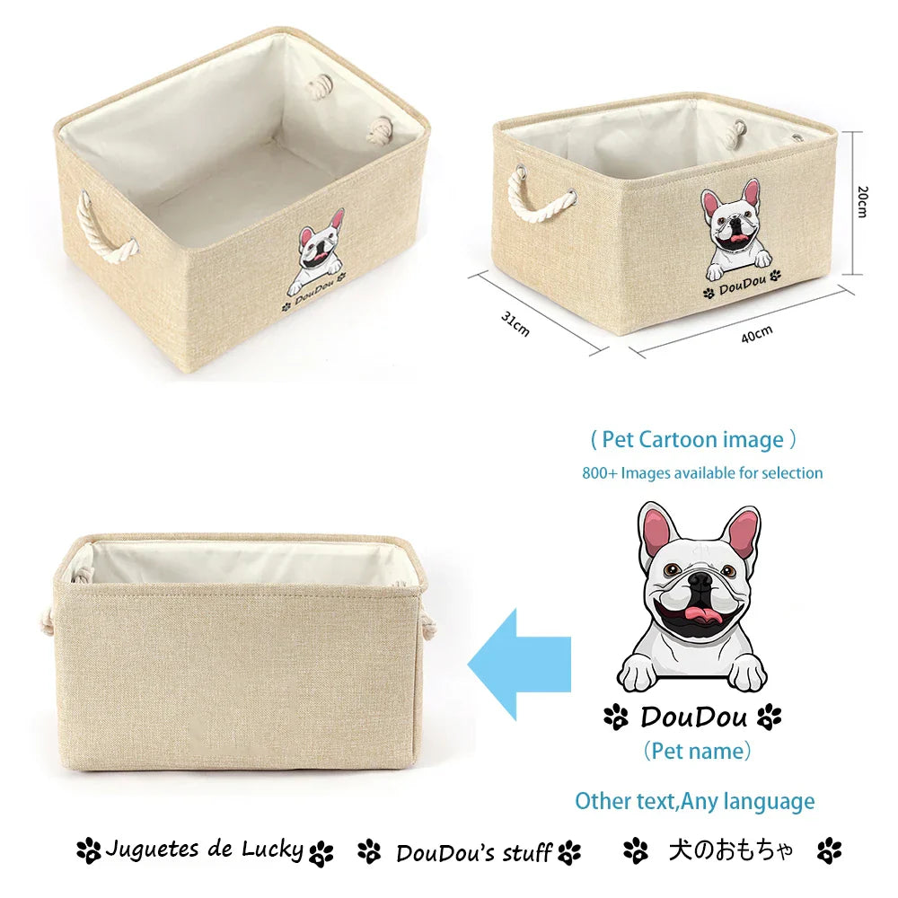Personalized Pet Toy Basket | Premium Comfort Home & Lifestyle Product UK