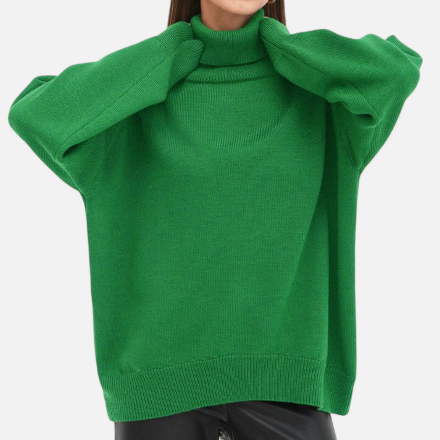 Premium Women's Oversized Turtleneck Sweater - Cozy, Stylish, and Essential for Winter Fashion and Comfort | Premium Comfort Home & Lifestyle Product UK