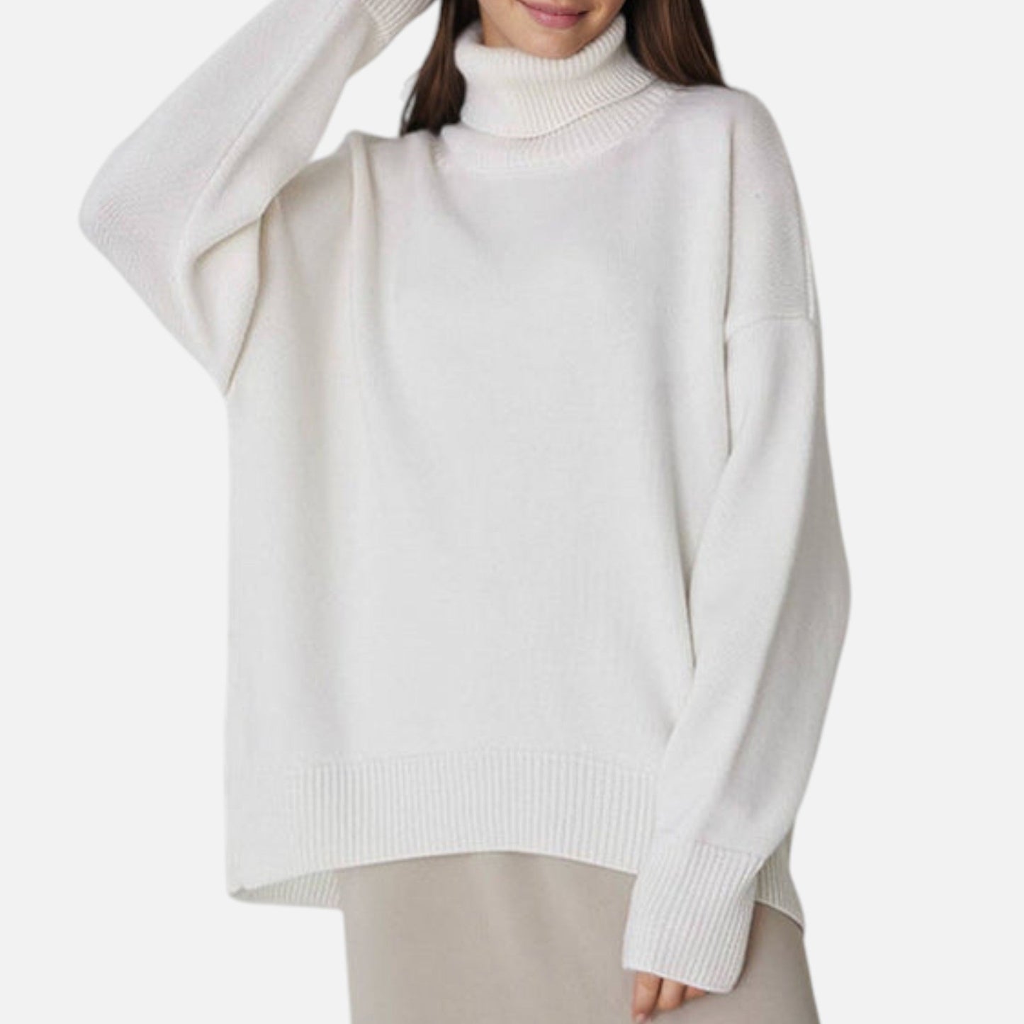 Premium Women's Oversized Turtleneck Sweater - Cozy, Stylish, and Essential for Winter Fashion and Comfort | Premium Comfort Home & Lifestyle Product UK