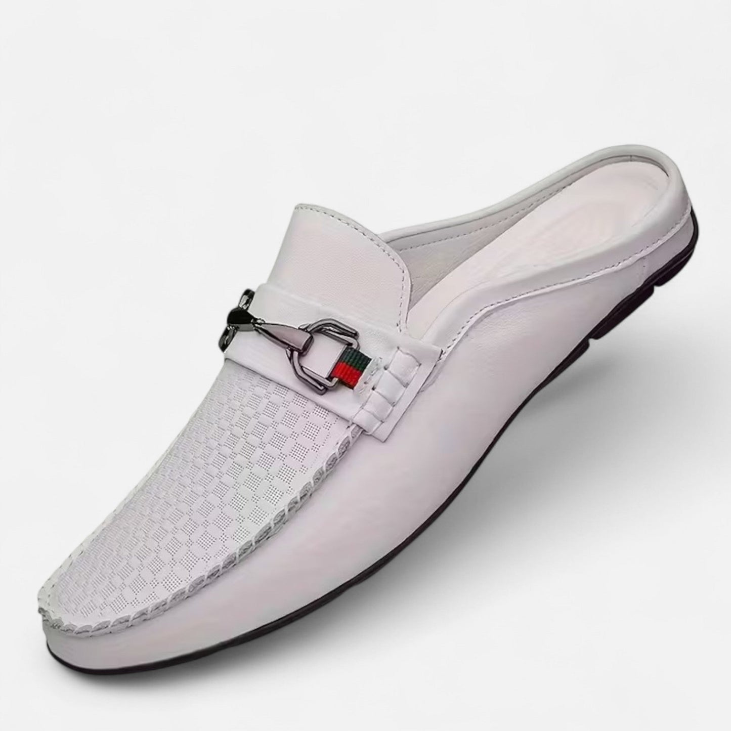 Premium Men's Retro Moc Toe Mule Shoes | Smart Casual Footwear for Comfort and Style | Premium Comfort Home & Lifestyle Product UK