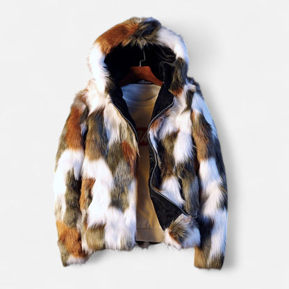 Premium Men's Hooded Fur Jacket – Essential Winter Coat for Warmth and Style, Perfect for Cold Weather Fashion | Premium Comfort Home & Lifestyle Product UK