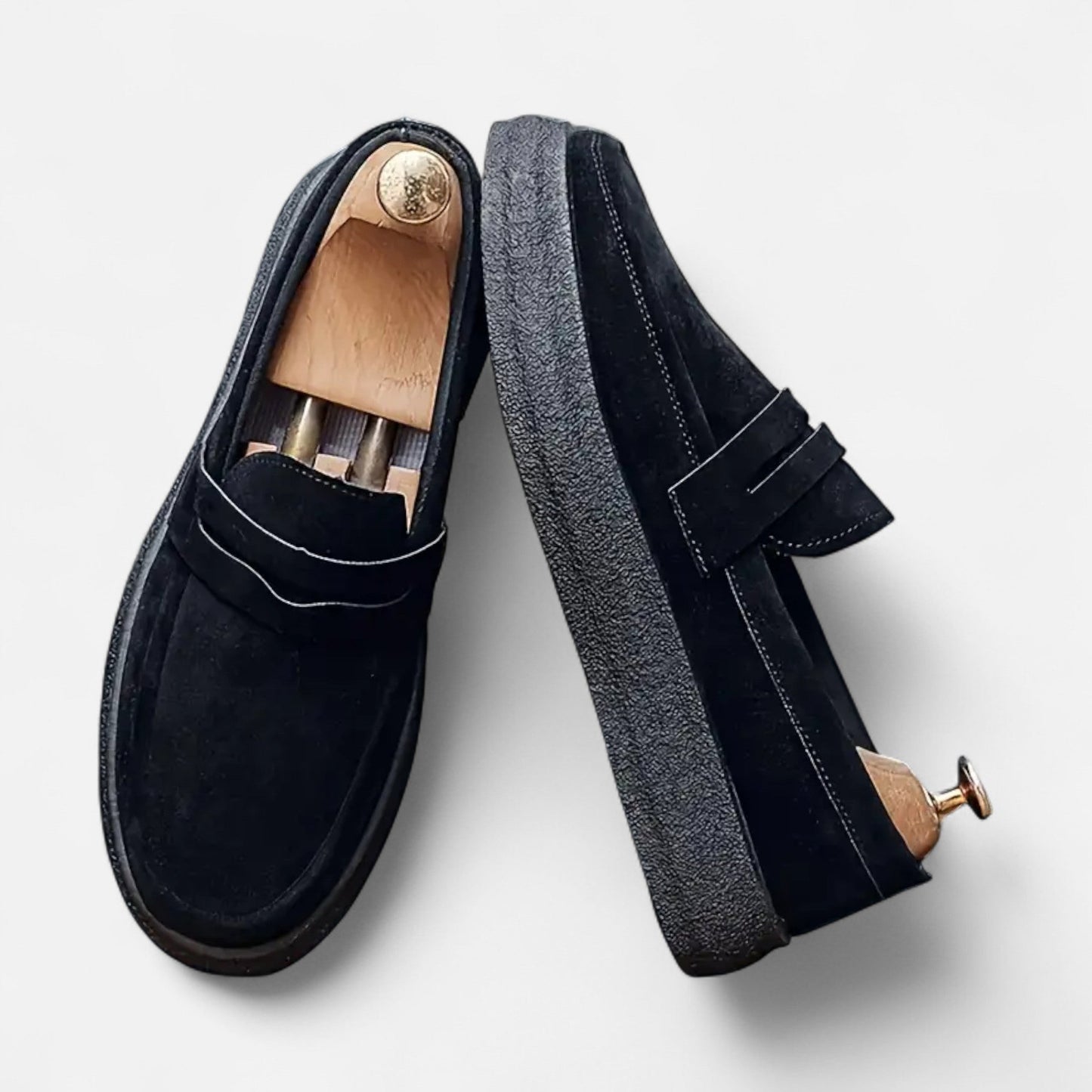 Premium Men's Brown Slip-On Loafers with Buckle – Smart Casual Footwear for Work and Everyday Wear | Premium Comfort Home & Lifestyle Product UK