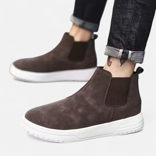 Premium Men's Vintage Slip-On Ankle Boots | Smart Casual Footwear for Stylish Comfort and Versatile Everyday Wear | Premium Comfort Home & Lifestyle Product UK