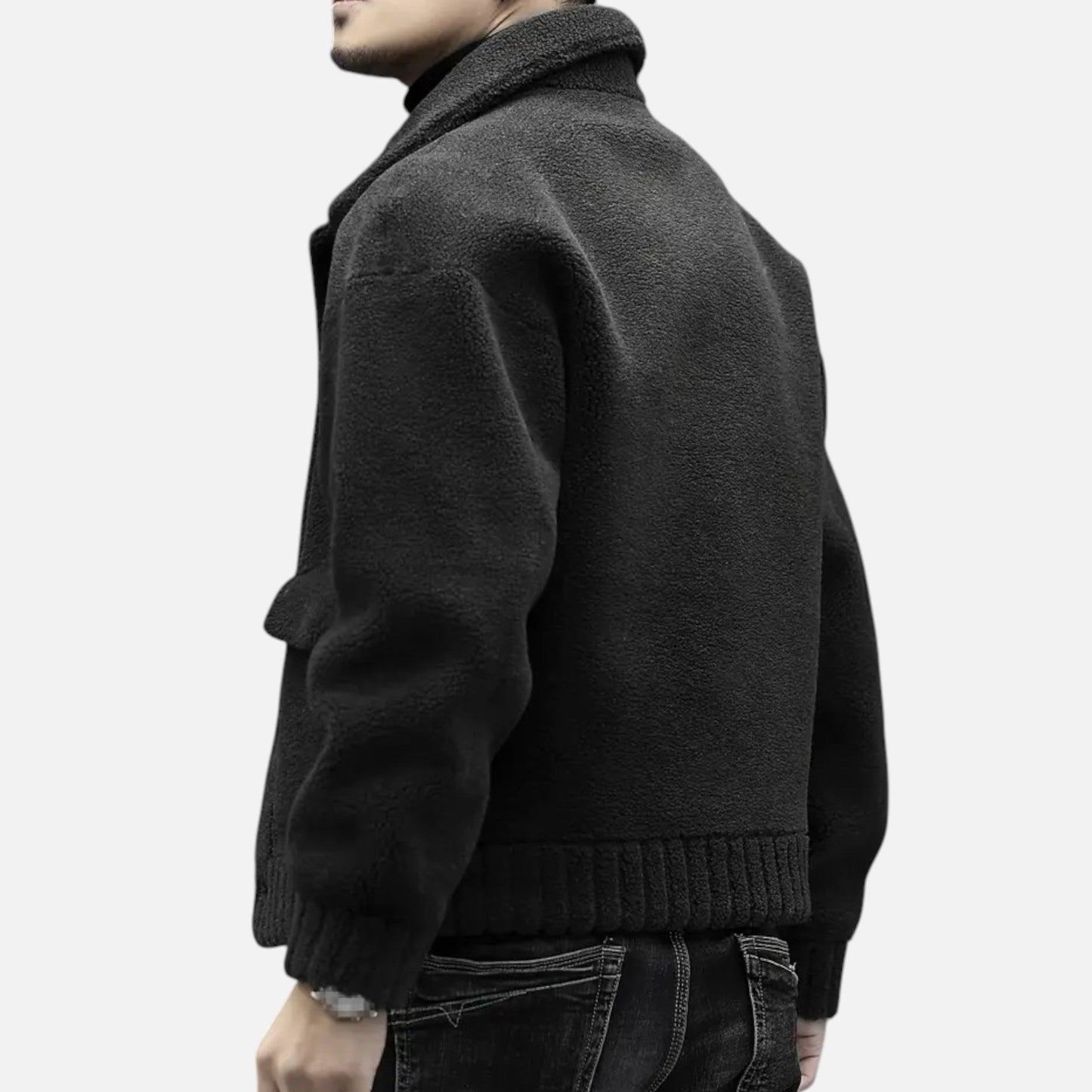 Premium Men's Faux Fur Jacket – Smart Lapel Coat for Autumn Winter Elegance – Best Stylish Outerwear for Men | Premium Comfort Home & Lifestyle Product UK