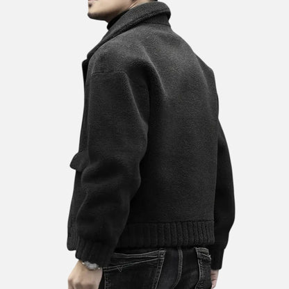 Premium Men's Faux Fur Jacket – Smart Lapel Coat for Autumn Winter Elegance – Best Stylish Outerwear for Men | Premium Comfort Home & Lifestyle Product UK