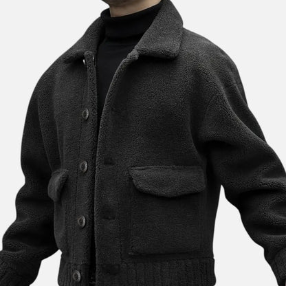 Premium Men's Faux Fur Jacket – Smart Lapel Coat for Autumn Winter Elegance – Best Stylish Outerwear for Men | Premium Comfort Home & Lifestyle Product UK