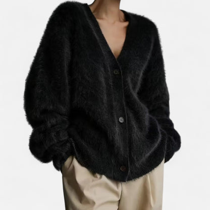 Premium Women's Soft V-Neck Cardigan - Essential Layering Piece for Smart Casual Style, Perfect for Work or Everyday Wear | Premium Comfort Home & Lifestyle Product UK