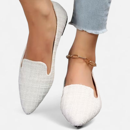 Premium Women's Plaid Pointed Toe Flats – Stylish Autumn Elegance for Smart Casual and Professional Looks | Premium Comfort Home & Lifestyle Product UK