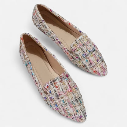 Premium Women's Plaid Pointed Toe Flats – Stylish Autumn Elegance for Smart Casual and Professional Looks | Premium Comfort Home & Lifestyle Product UK